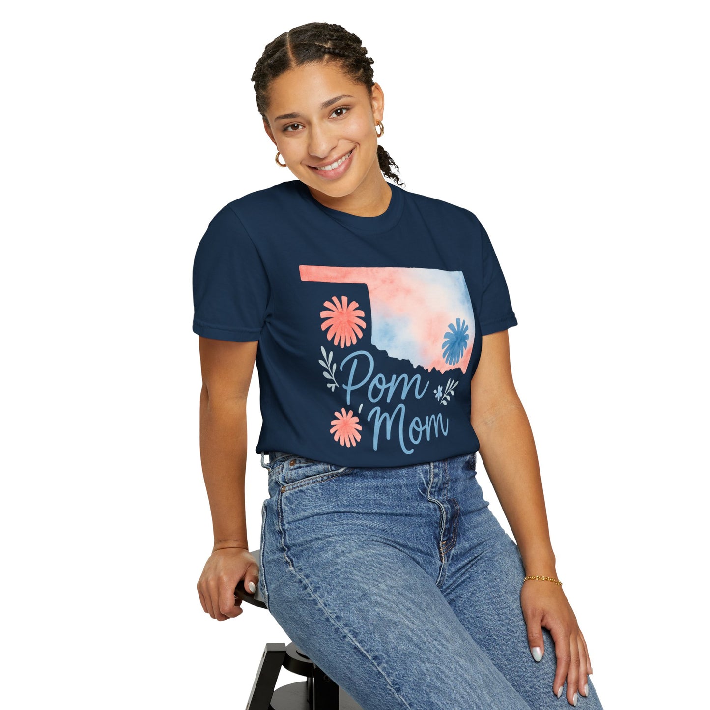 Pom Mom Bixby OK Watercolor Comfort Colors Tee
