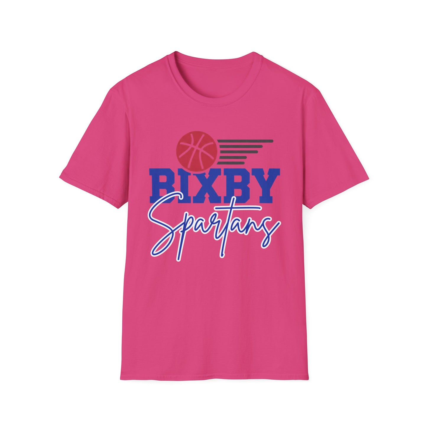 Bixby Spartans Basketball Softstyle Gildan Tee