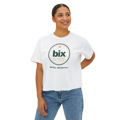 bix Stamp Bixby, Oklahoma Boxy Comfort Colors Tee