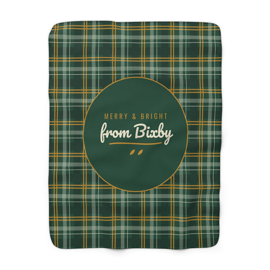 Merry & Bright from Bixby Plaid Sherpa Blanket