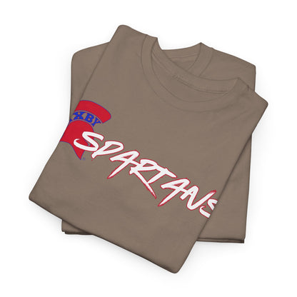 Spartans Blue Logo Gildan Tee