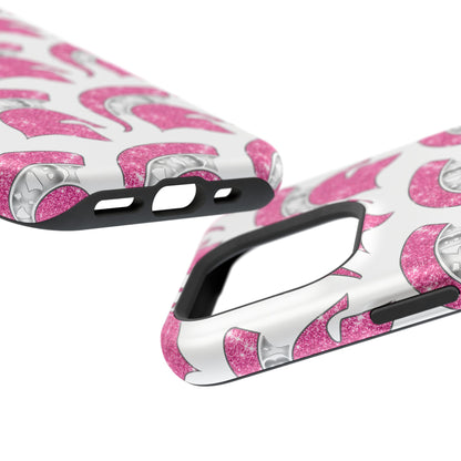 Bixby Spartan Pink Bling Logo Impact Resistant iPhone Case