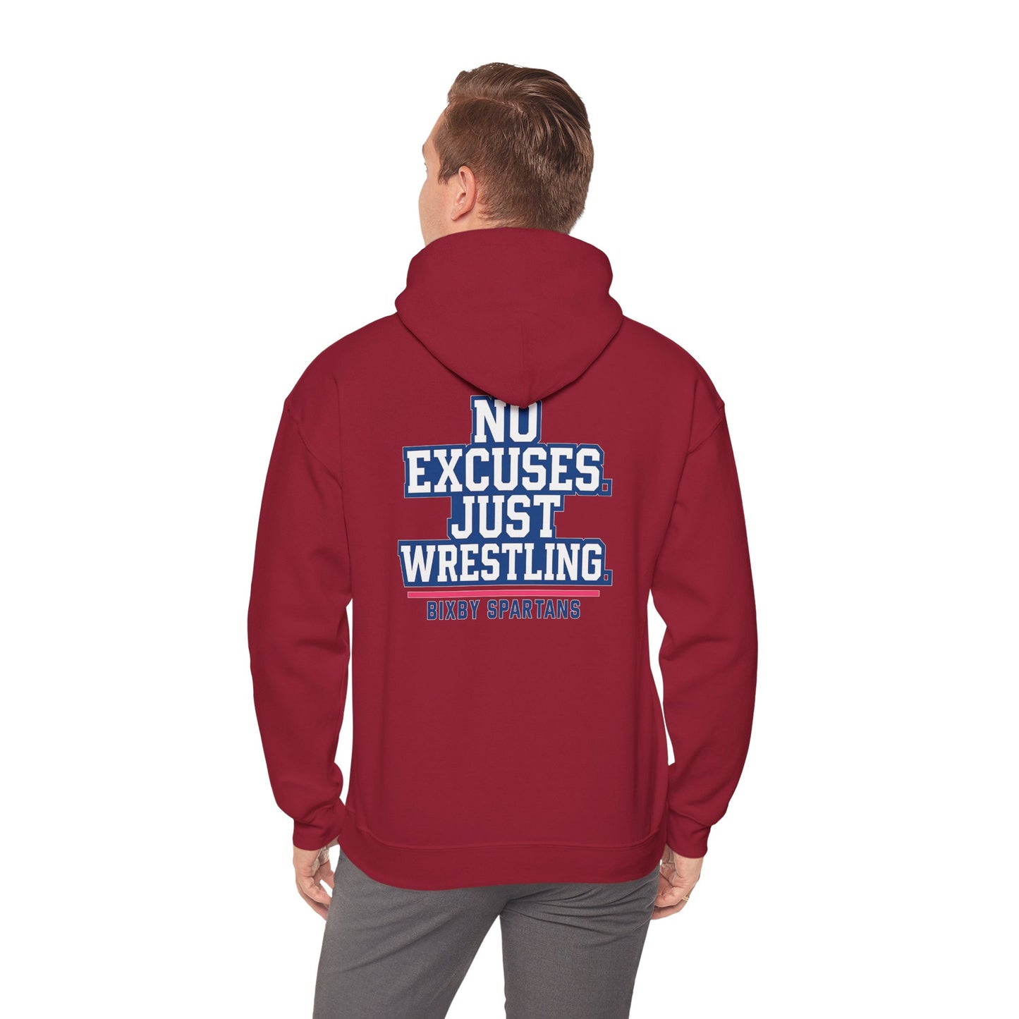 No Excuses Spartan Wrestling Gildan Hoodie