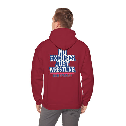 No Excuses Spartan Wrestling Gildan Hoodie