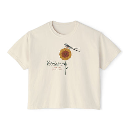 State Bird & Wildflower Oklahoma Boxy Comfort Colors Tee