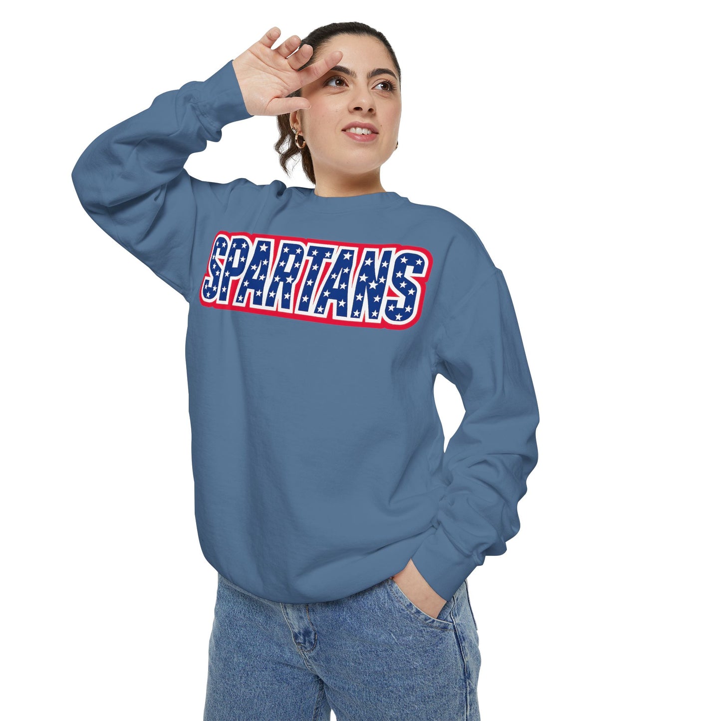 Spartans Patriotic Comfort Colors Sweatshirt