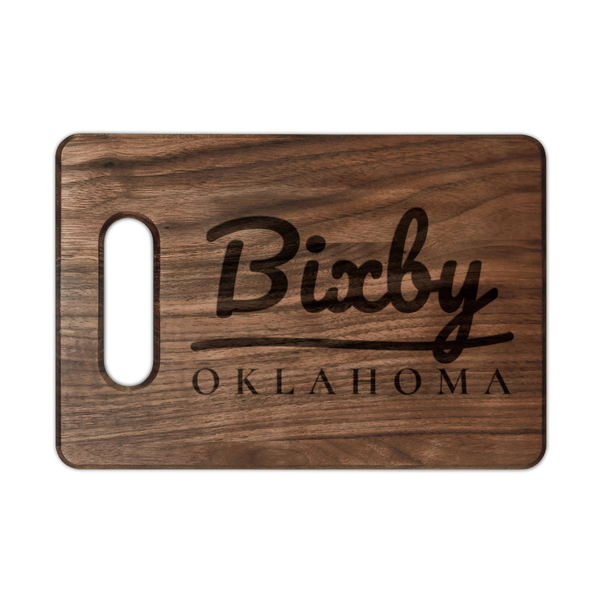Bixby Garden Script Engraved Cutting Board