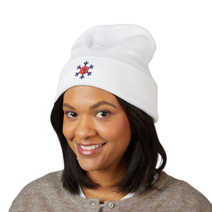 Bixby Spartans Snowflake B Embroidered Winter Beanie