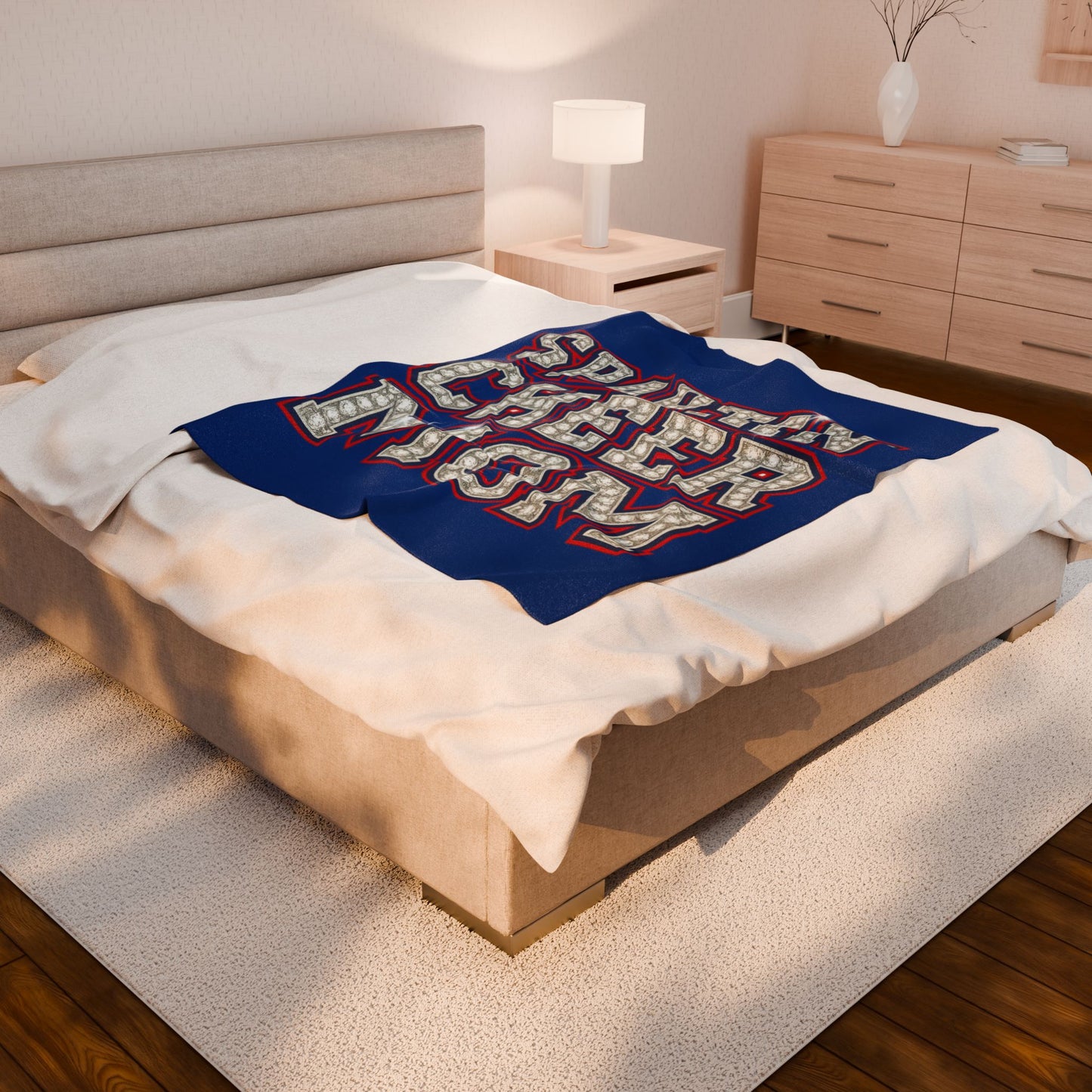 Spartan Cheer Mom Velveteen Plush Blanket
