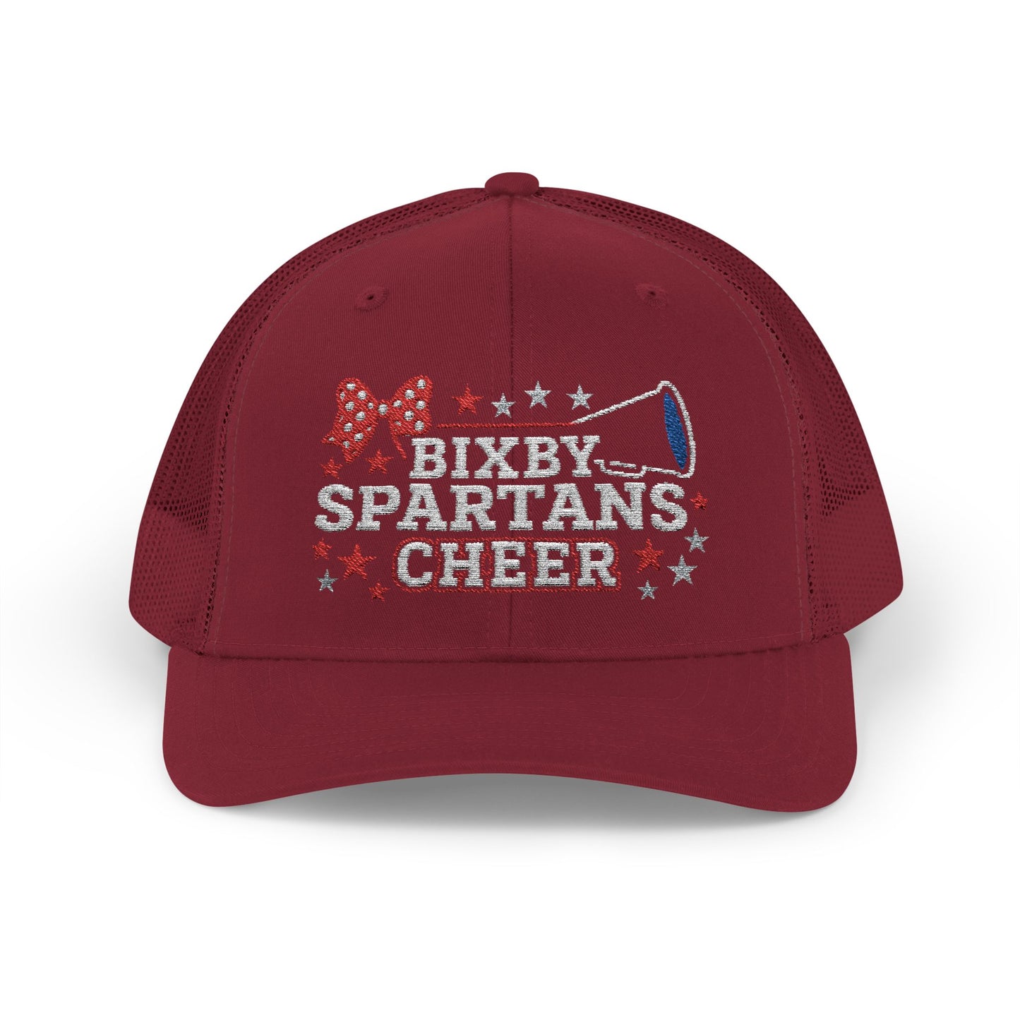 Bixby Spartans Cheer Embroidered Trucker Snapback
