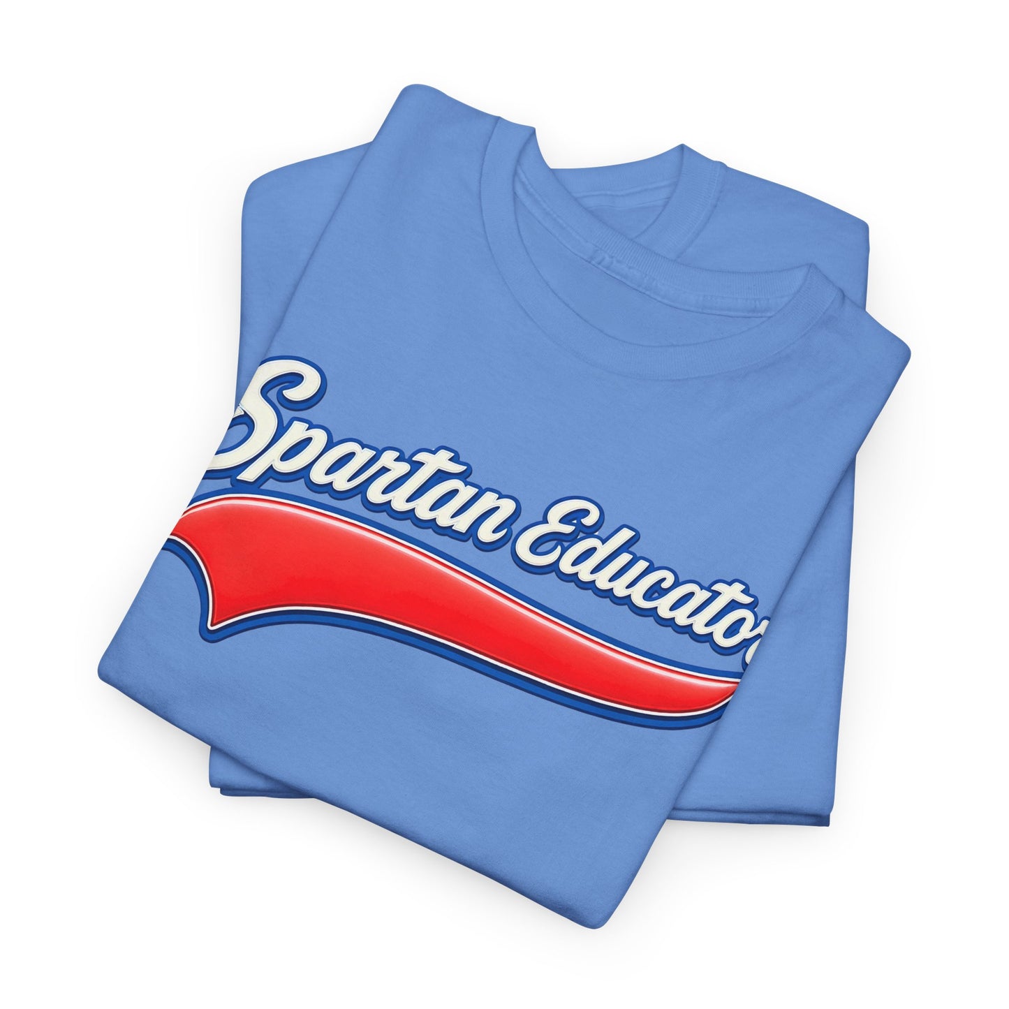 Spartan Educator Design Gildan Tee With Sleeve Logo