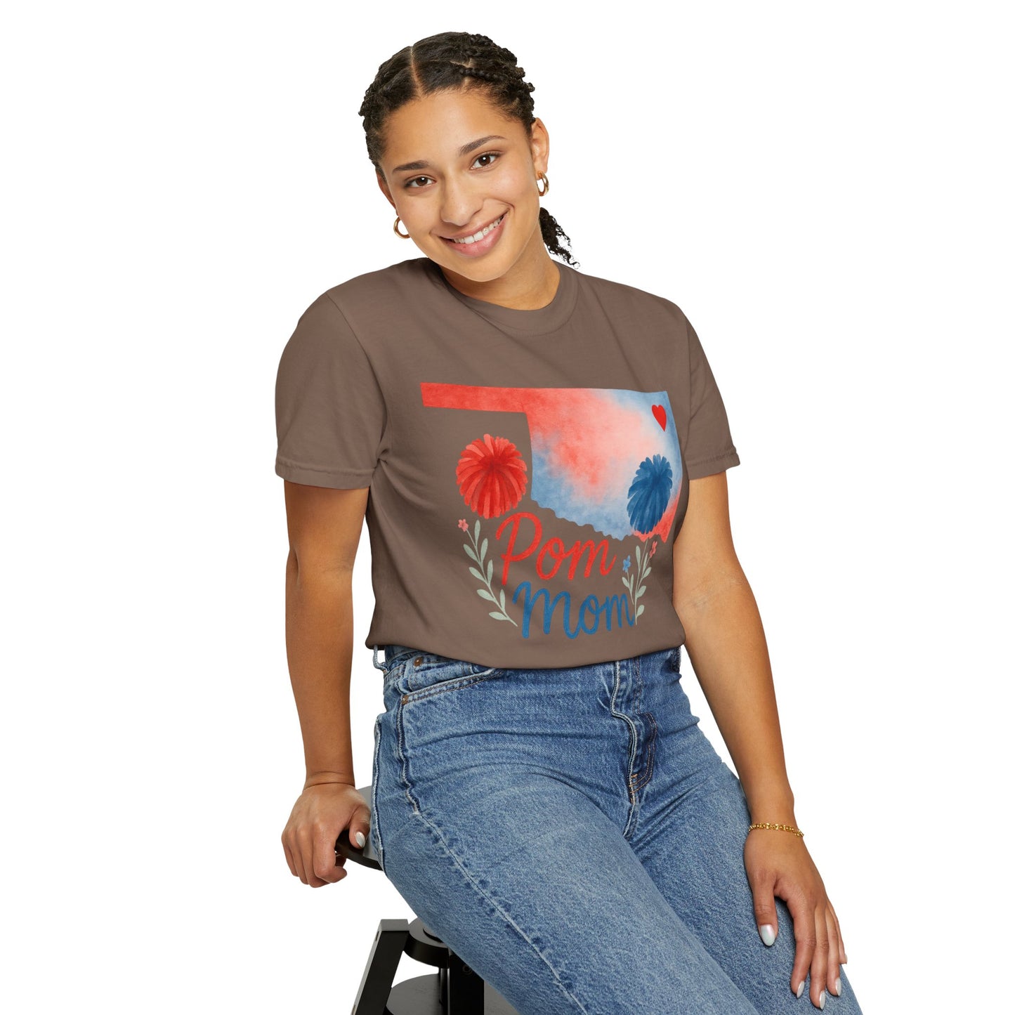 Pom Mom Bixby OK Watercolor Comfort Colors Tee