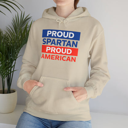 Proud Spartan Proud American Gildan Hoodie