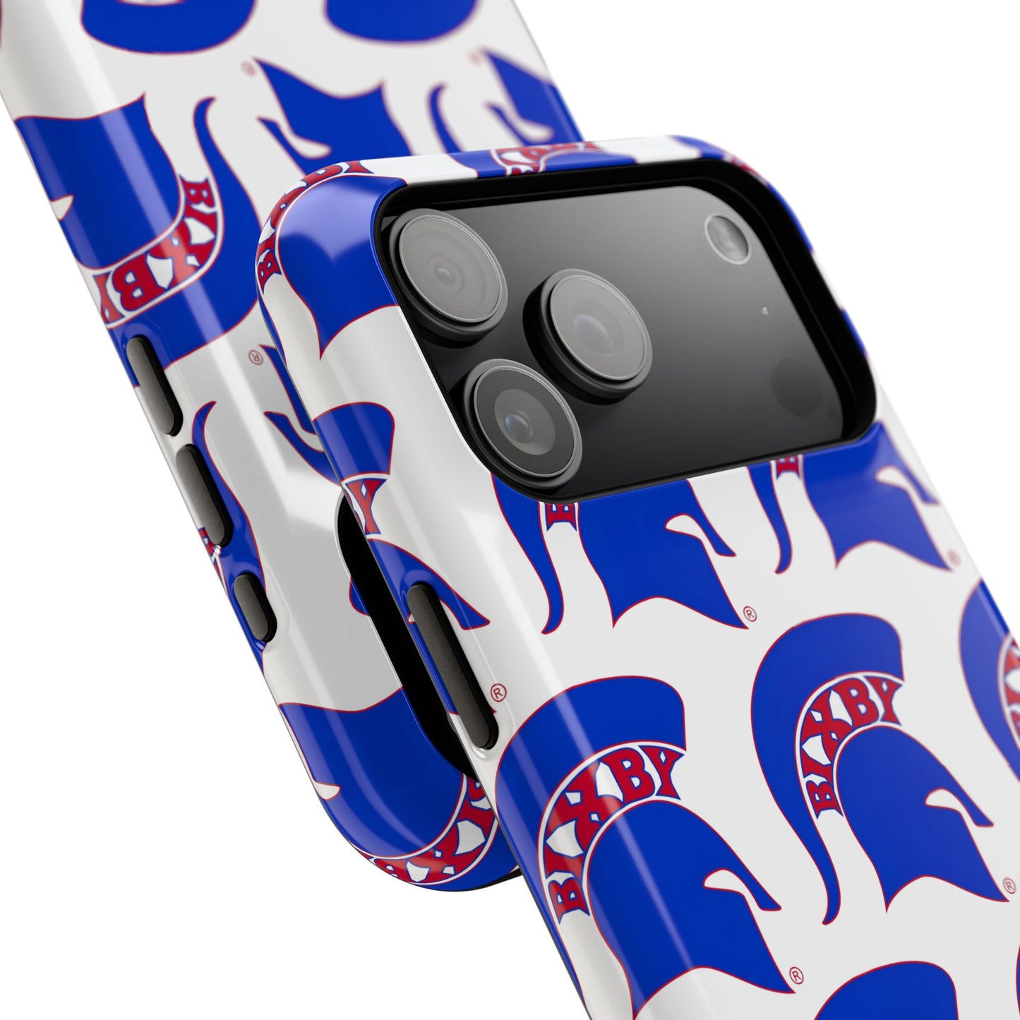Bixby Spartan Blue Logo Impact Resistant iPhone Case