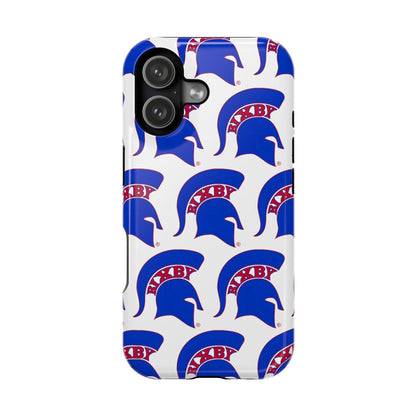 Bixby Spartan Blue Logo Impact Resistant iPhone Case