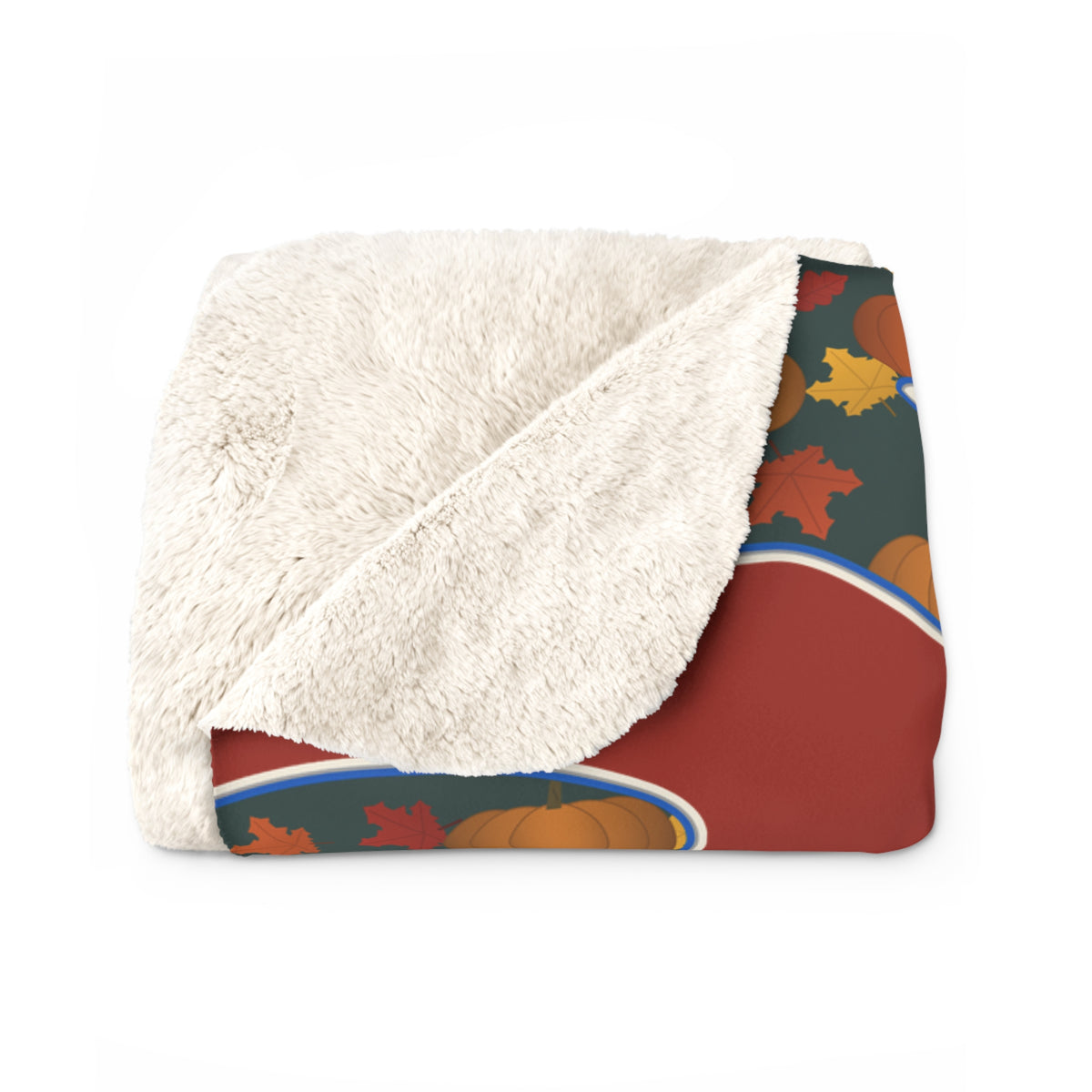 Pumpkin Patch Bixby Spartans Helmet Sherpa Fleece Blanket – Fall Throw