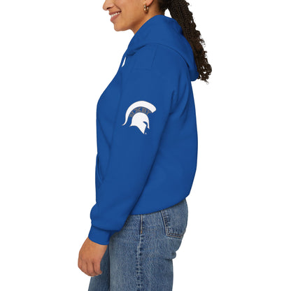 Bixby Spartans 'B' Logo With Sleeve Spartan Hoodie