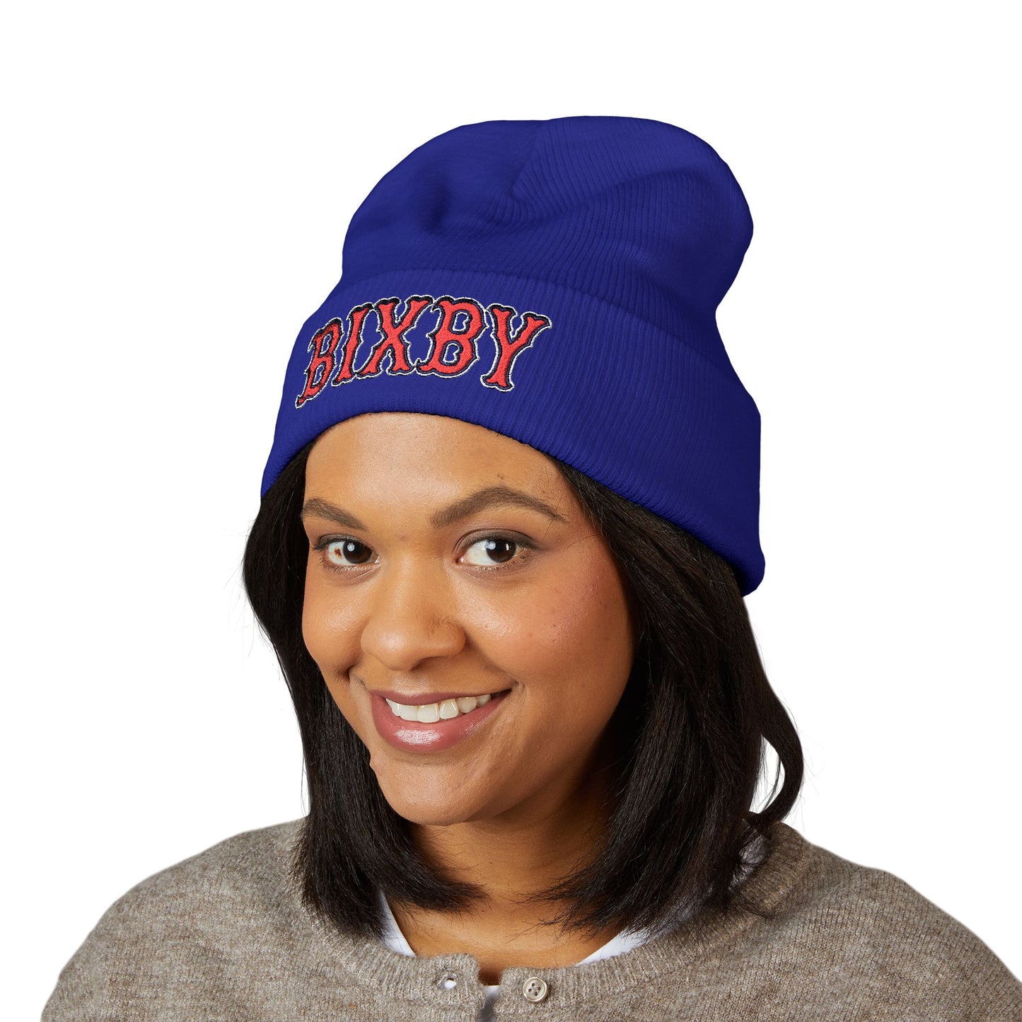 Bixby Embroidered Cuffed Cozy Beanie