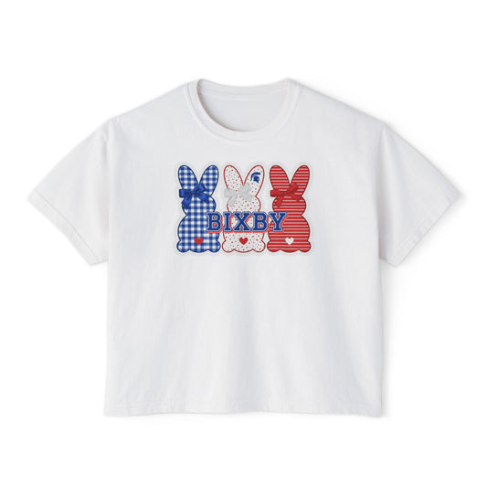 Spartan Bunny Trio Comfort Colors Boxy Tee