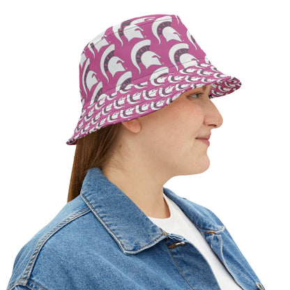 Spartan White Logo Bucket Hat