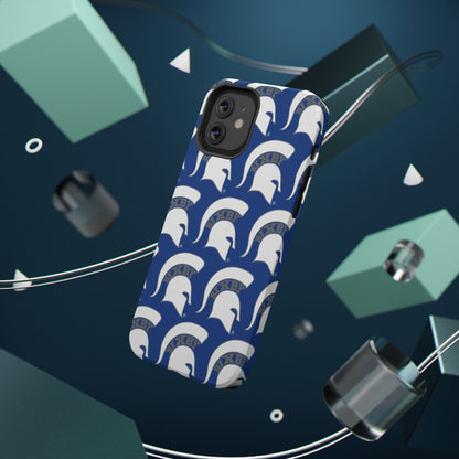 Bixby Spartan White Logo Impact Resistant iPhone Case