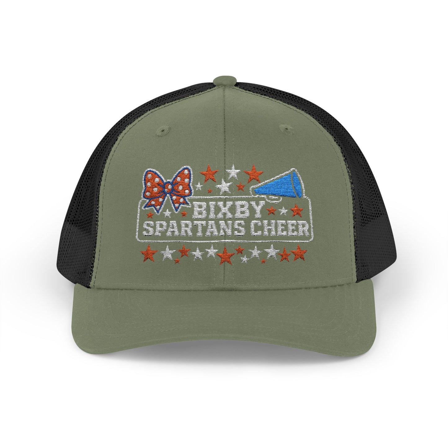 Bixby Spartans Cheer Embroidered Trucker Snapback
