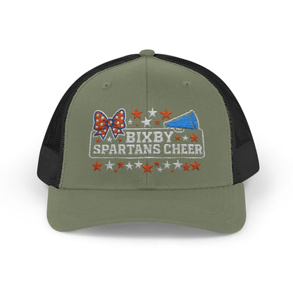 Bixby Spartans Cheer Embroidered Trucker Snapback