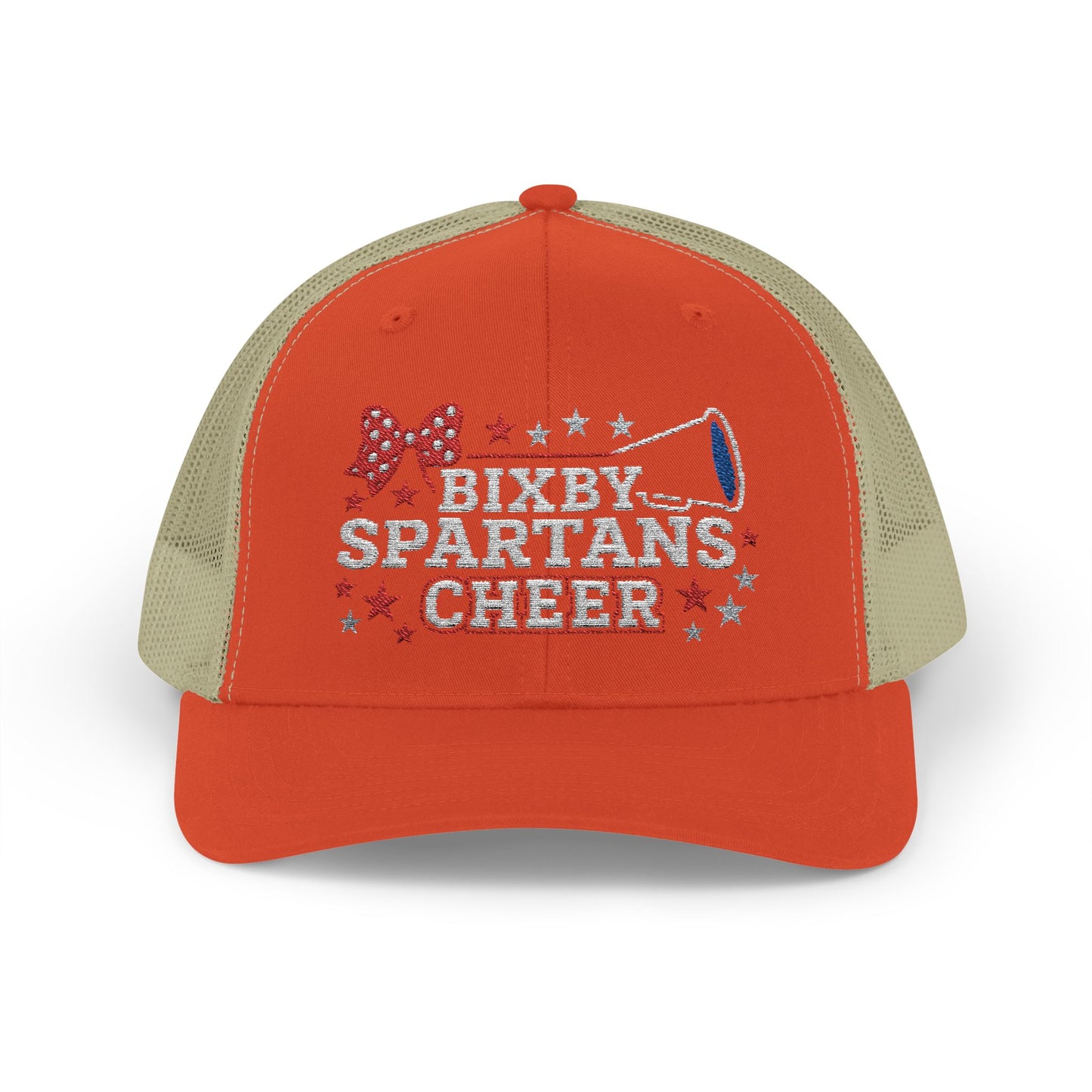 Bixby Spartans Cheer Embroidered Trucker Snapback
