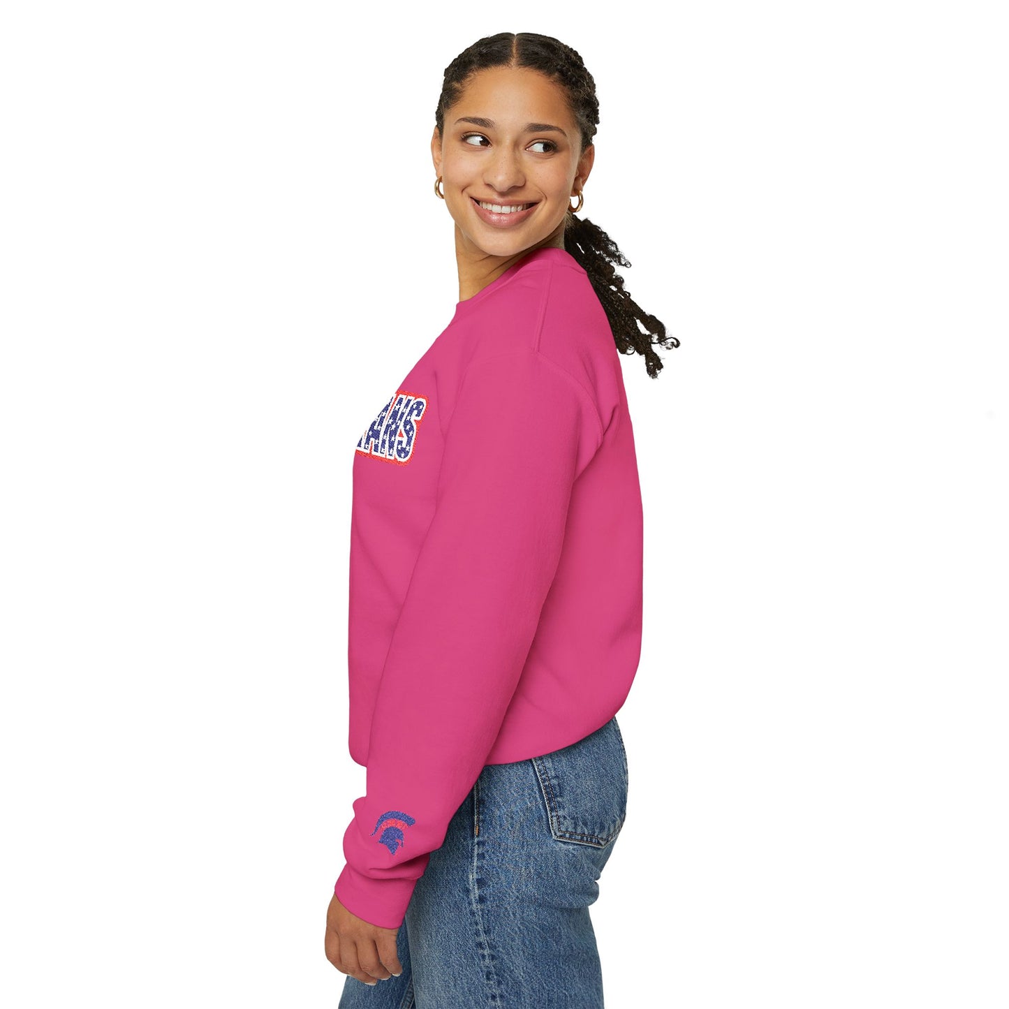 Embroidered Spartans Patriotic Red, White & Blue School Spirit