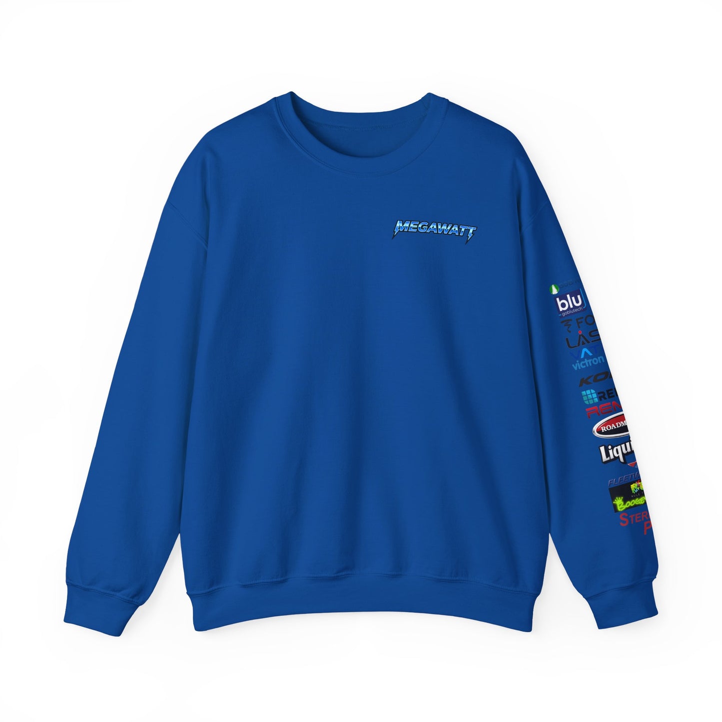 Megawatt EV RV Crewneck Sweatshirt — Electric Motorhome Graphic