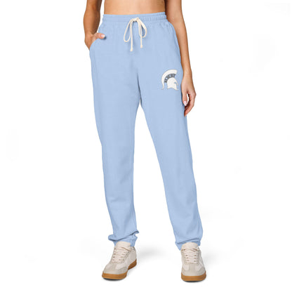 Spartan White Logo Premium Comfort Colors Sweatpants