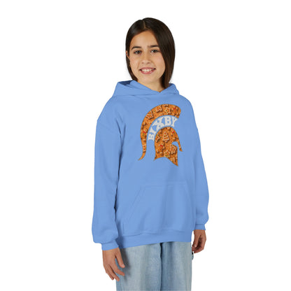 Bixby Spartan Gingerbread Helmet Youth Gildan Hoodie