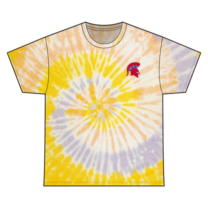 Bixby Spartan Small Red Logo Tie-Dye Gildan Tee