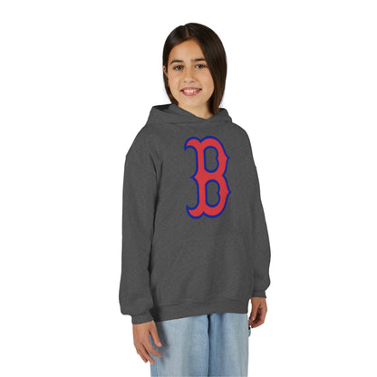 Youth Hoodie with Red & Blue 'B' Logo Youth Gildan Hoodie