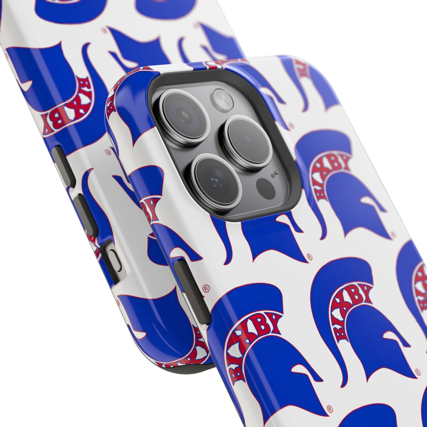 Bixby Spartan Blue Logo Impact Resistant iPhone Case