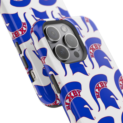 Bixby Spartan Blue Logo Impact Resistant iPhone Case