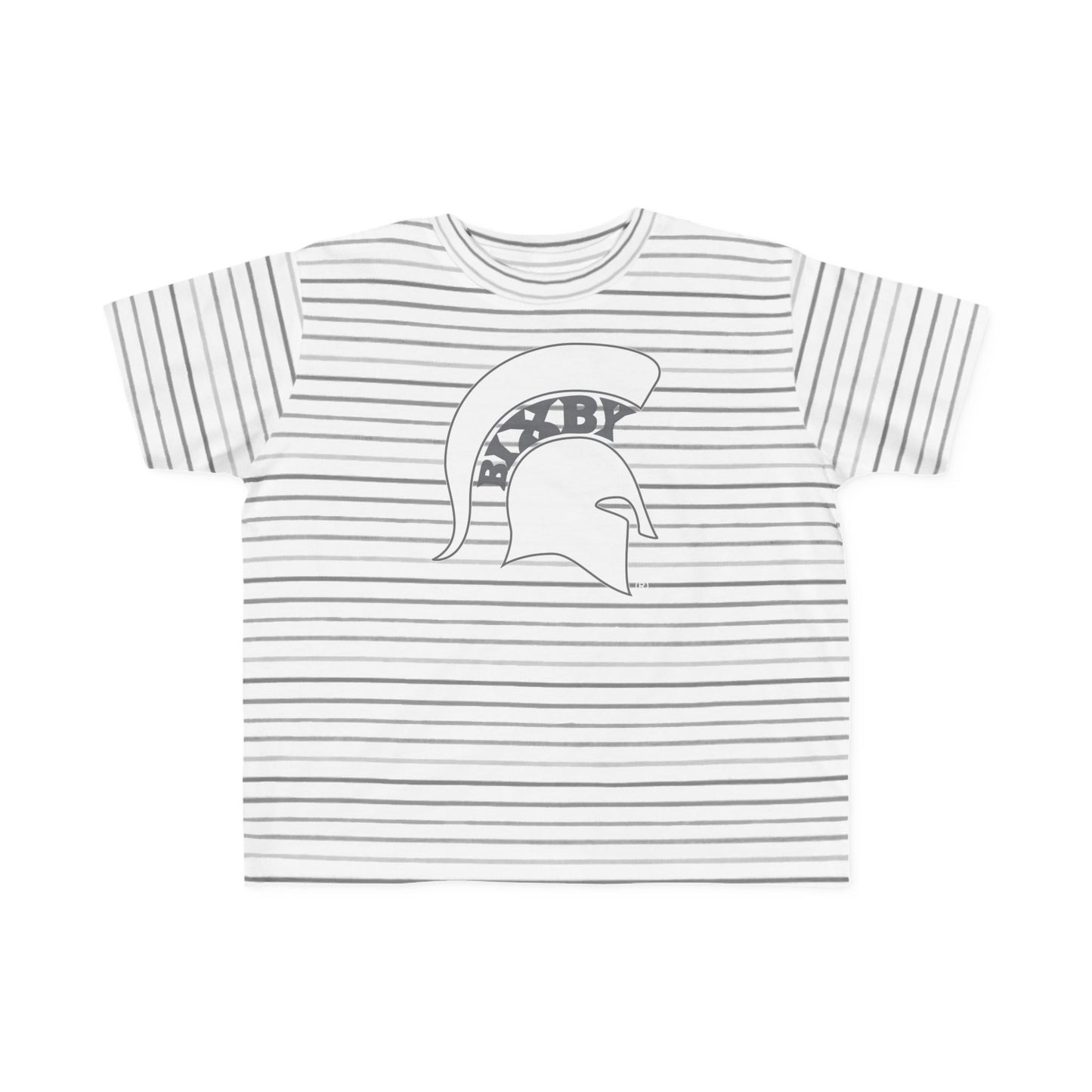 Spartan White Logo Rabbit Skins Toddler Tee