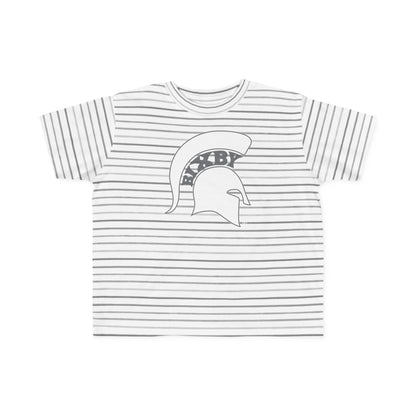 Spartan White Logo Rabbit Skins Toddler Tee