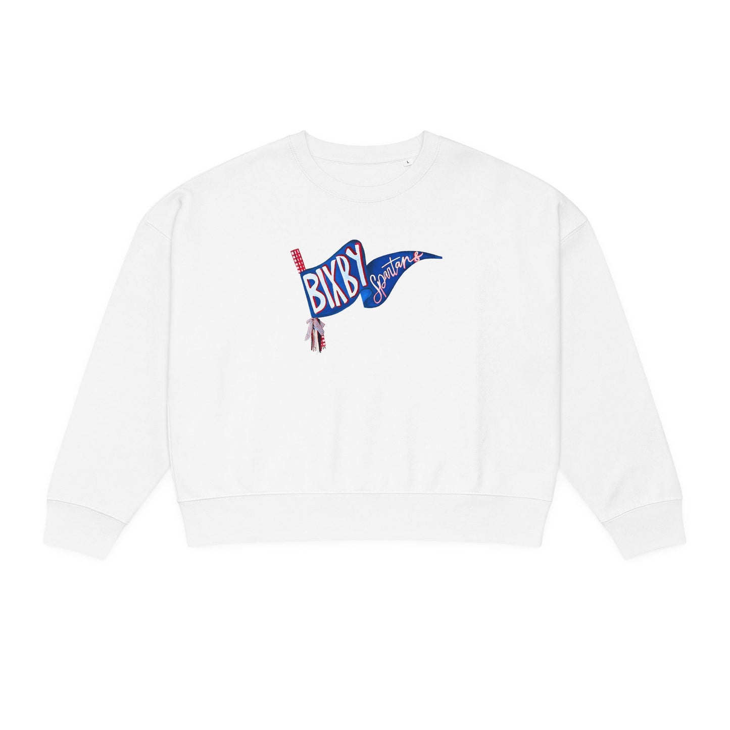 Bixby Spartan Flag Pendant Premium Stanley Stella Boxy Sweatshirt