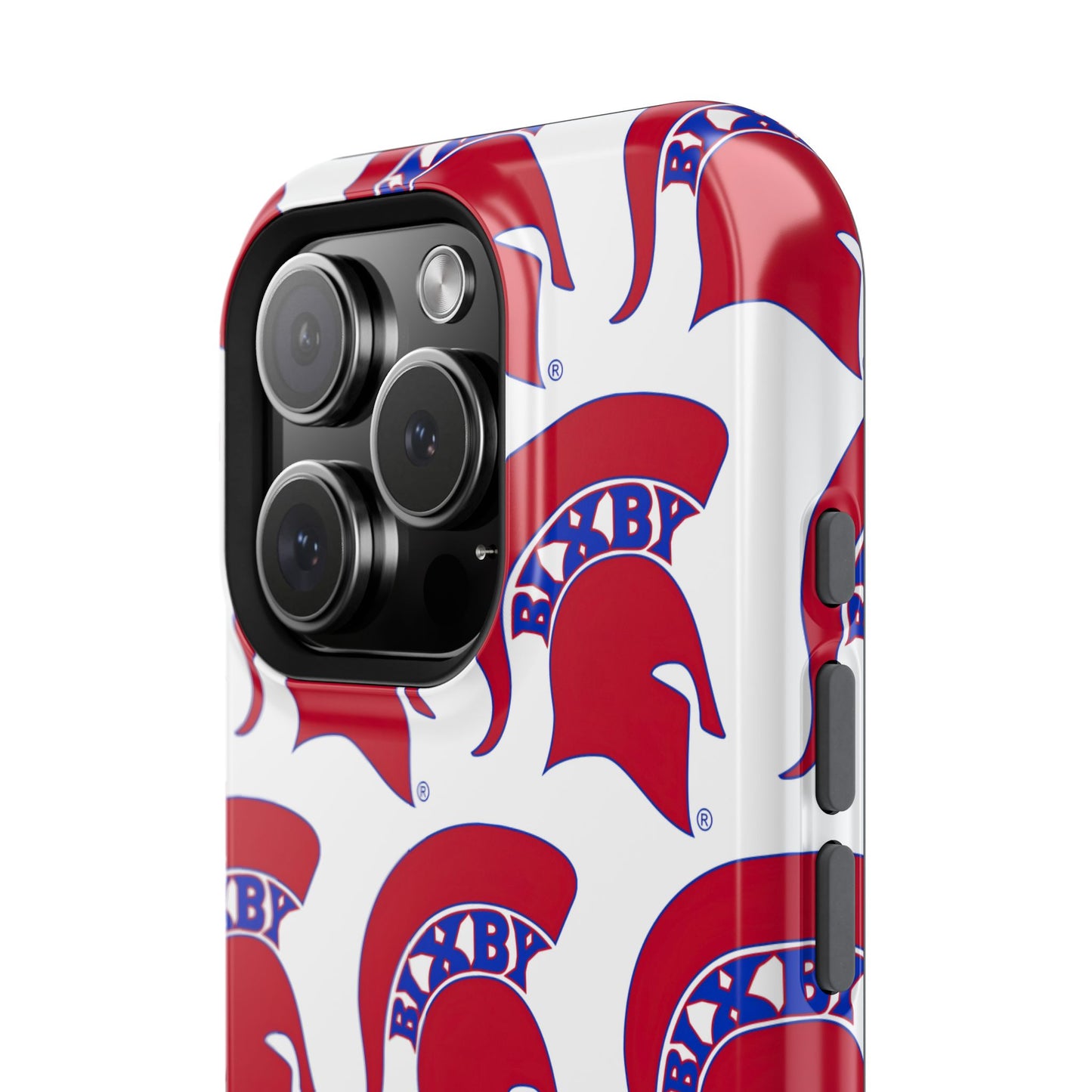 Bixby Spartan Red Logo Impact Resistant iPhone Case