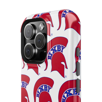 Bixby Spartan Red Logo Impact Resistant iPhone Case