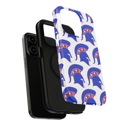 Bixby Spartan Blue Logo Impact Resistant iPhone Case