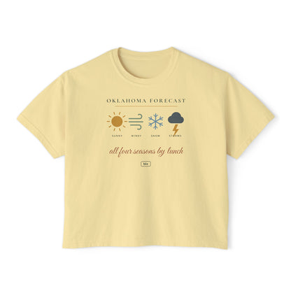 Oklahoma Forecast Boxy Comfort Colors Tee
