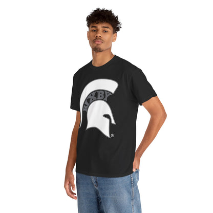 Spartan White Logo Gildan Tee