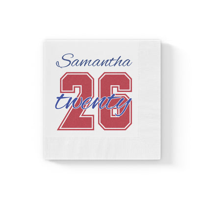Bixby Spartan Senior Class 2026 Party Napkin