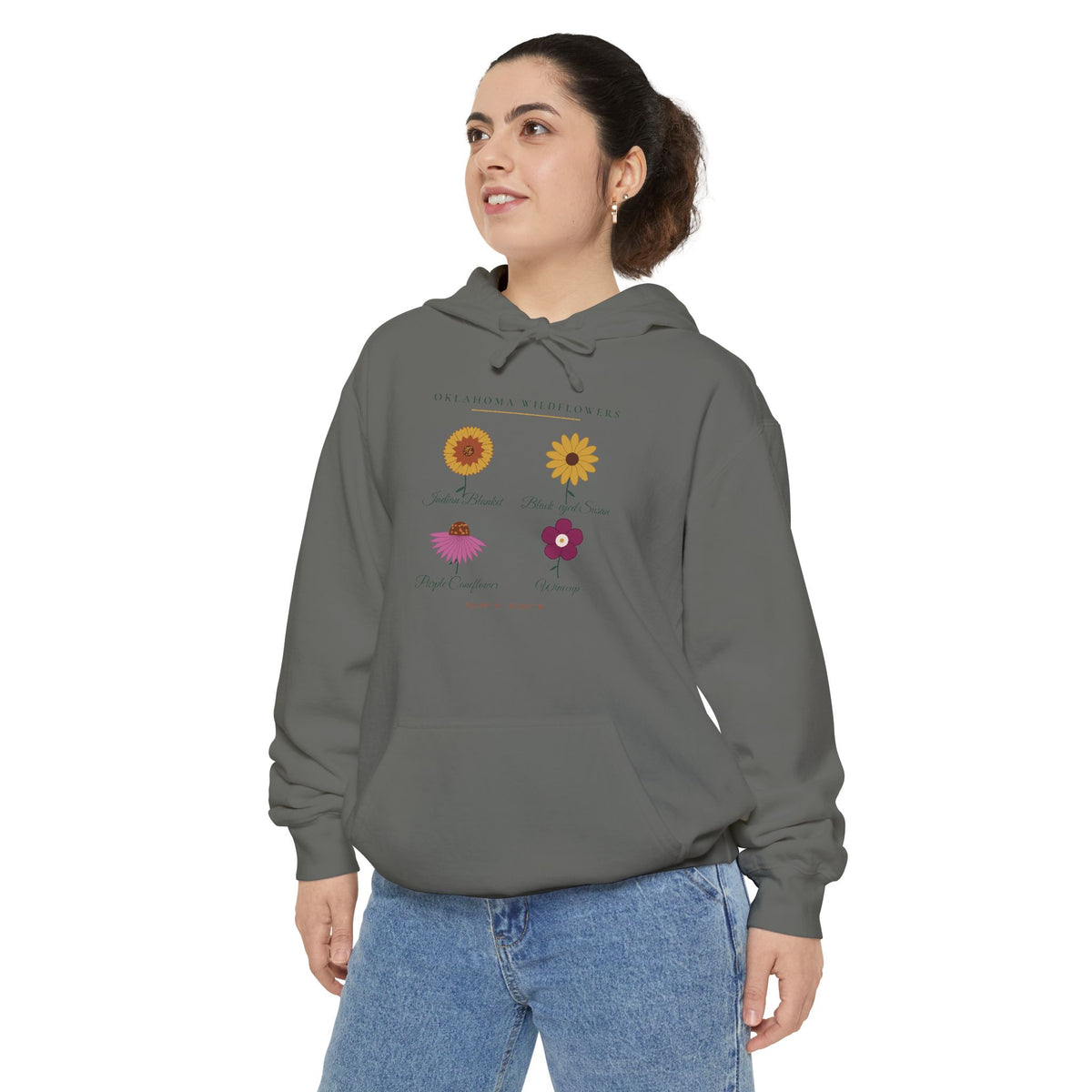 Oklahoma Wildflower Field Guide Hoodie | Comfort Colors