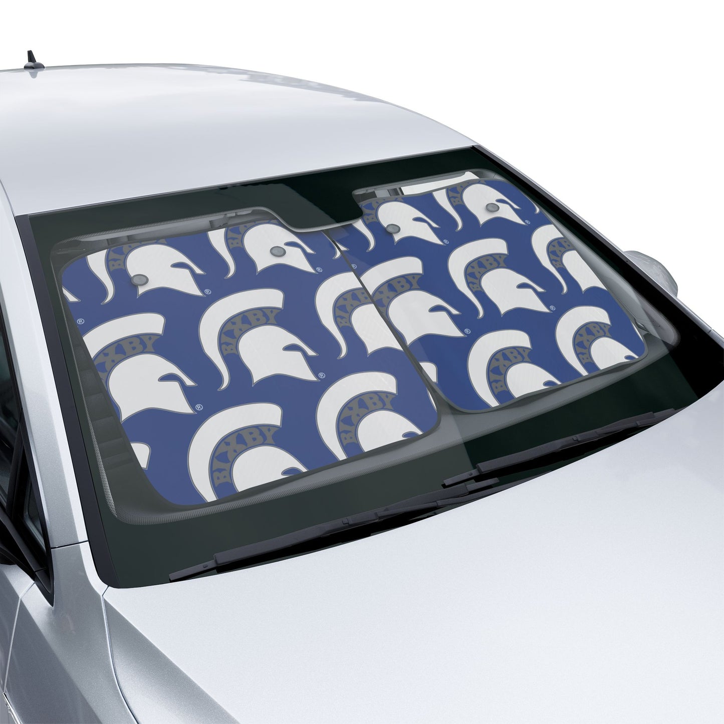 Bixby White Logo Car Sun Shade