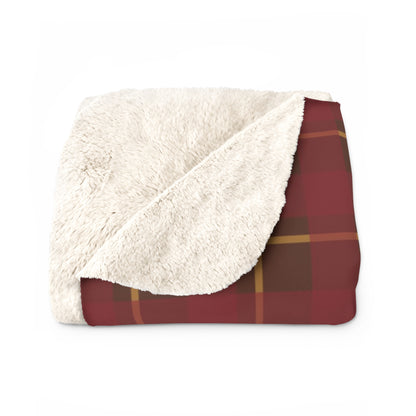 Bixby Pumpkin Patch Plaid Sherpa Blanket