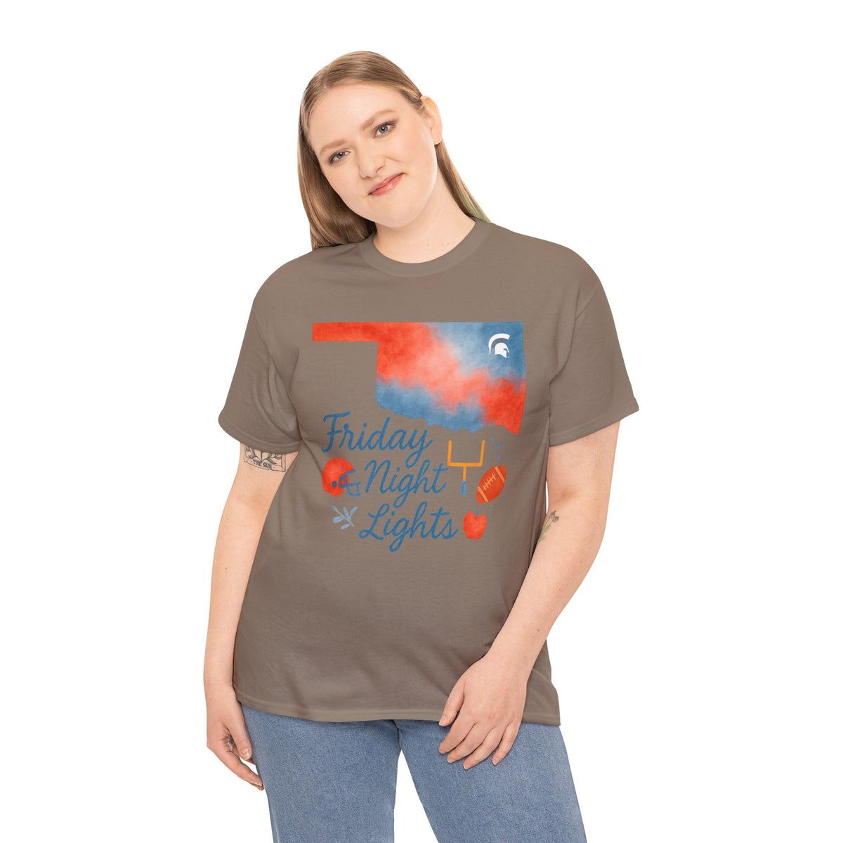 Friday Night Lights Bixby OK Watercolor Gildan Tee