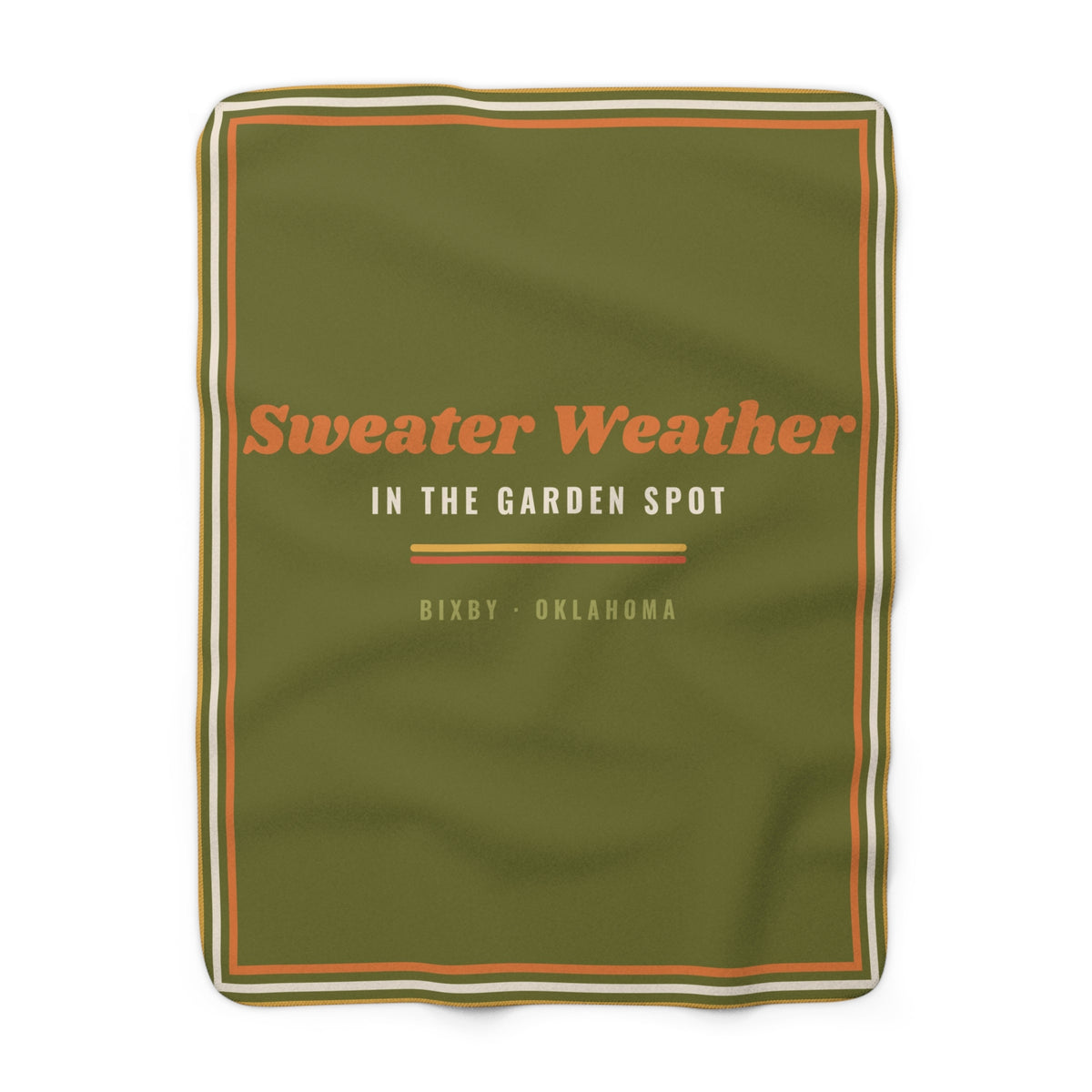 Sweater Weather in the Garden Spot Sherpa Blanket